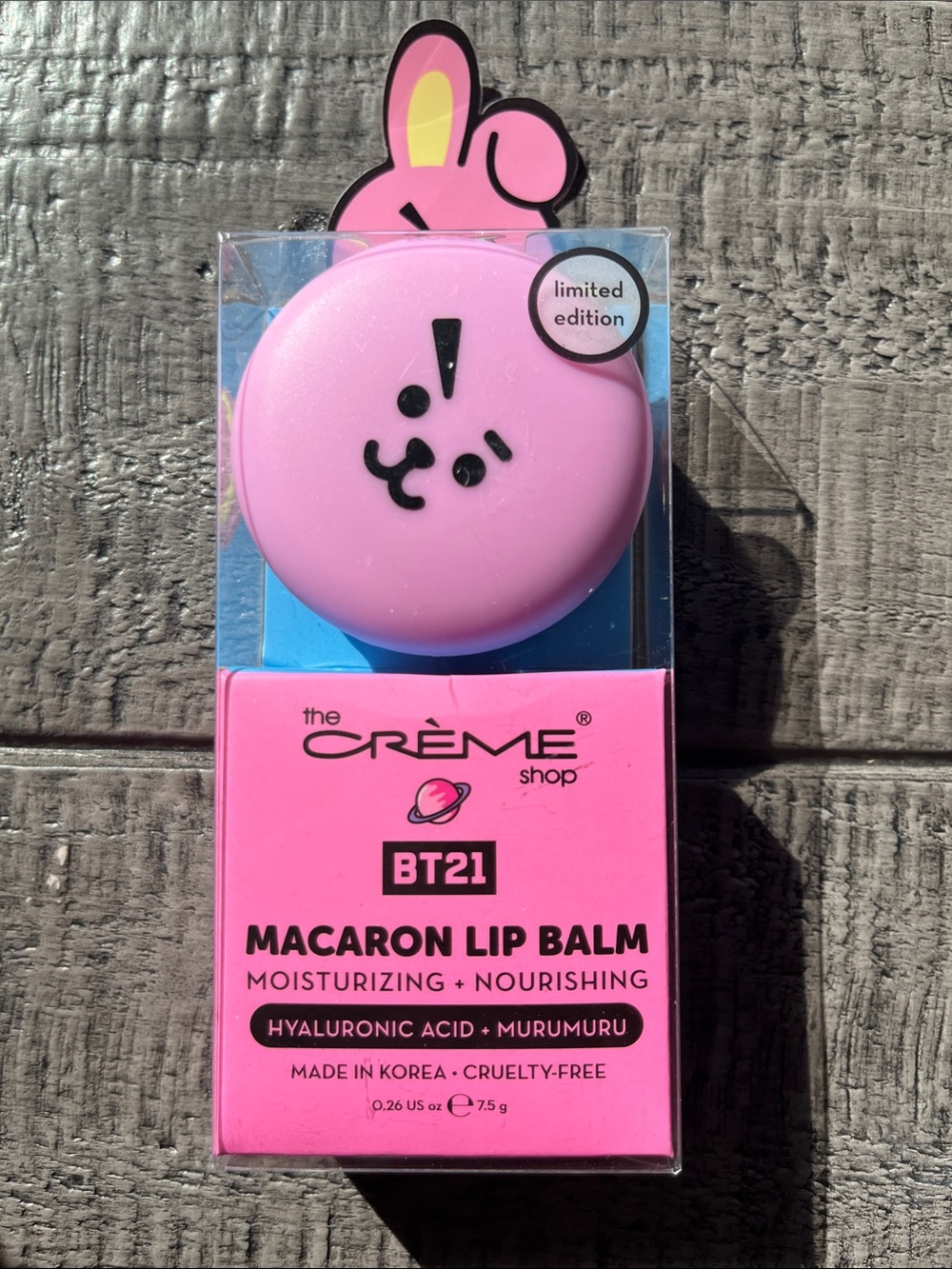 The Crème Shop BT21 Pink Macaron Lip Balm - Hydrating Pink Balm
